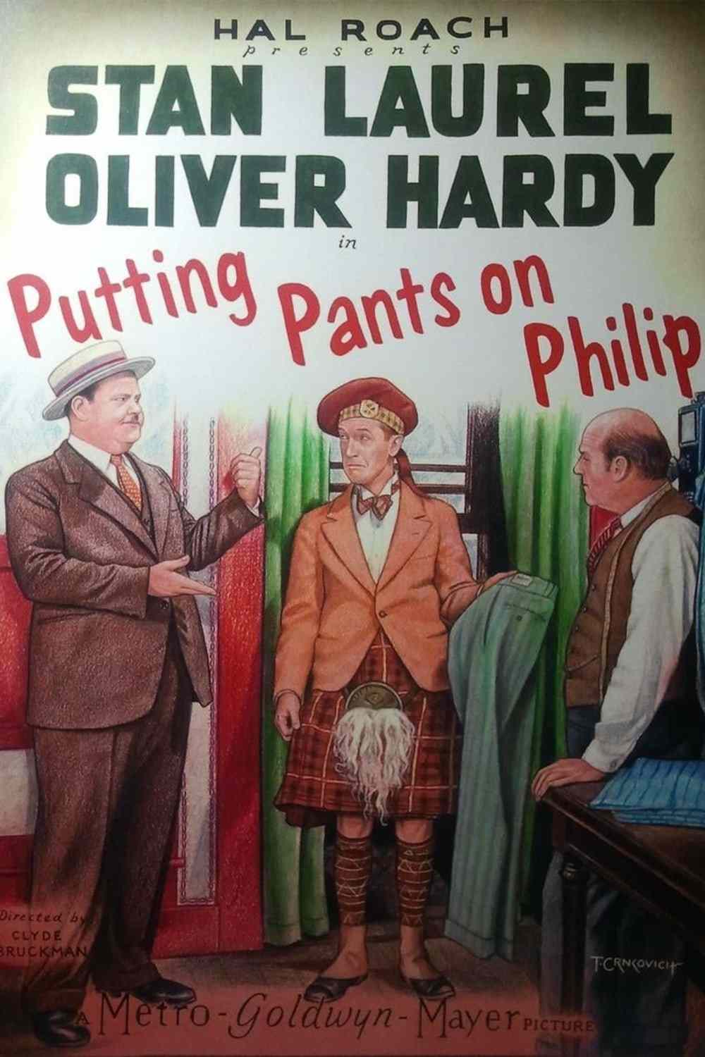 Laurel & Hardy - Putting Pants on Philip [Silent Movie]